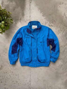 Vintage Columbia Outdoor Shell Jacket Blue XL Gorpcore 90s Hiking